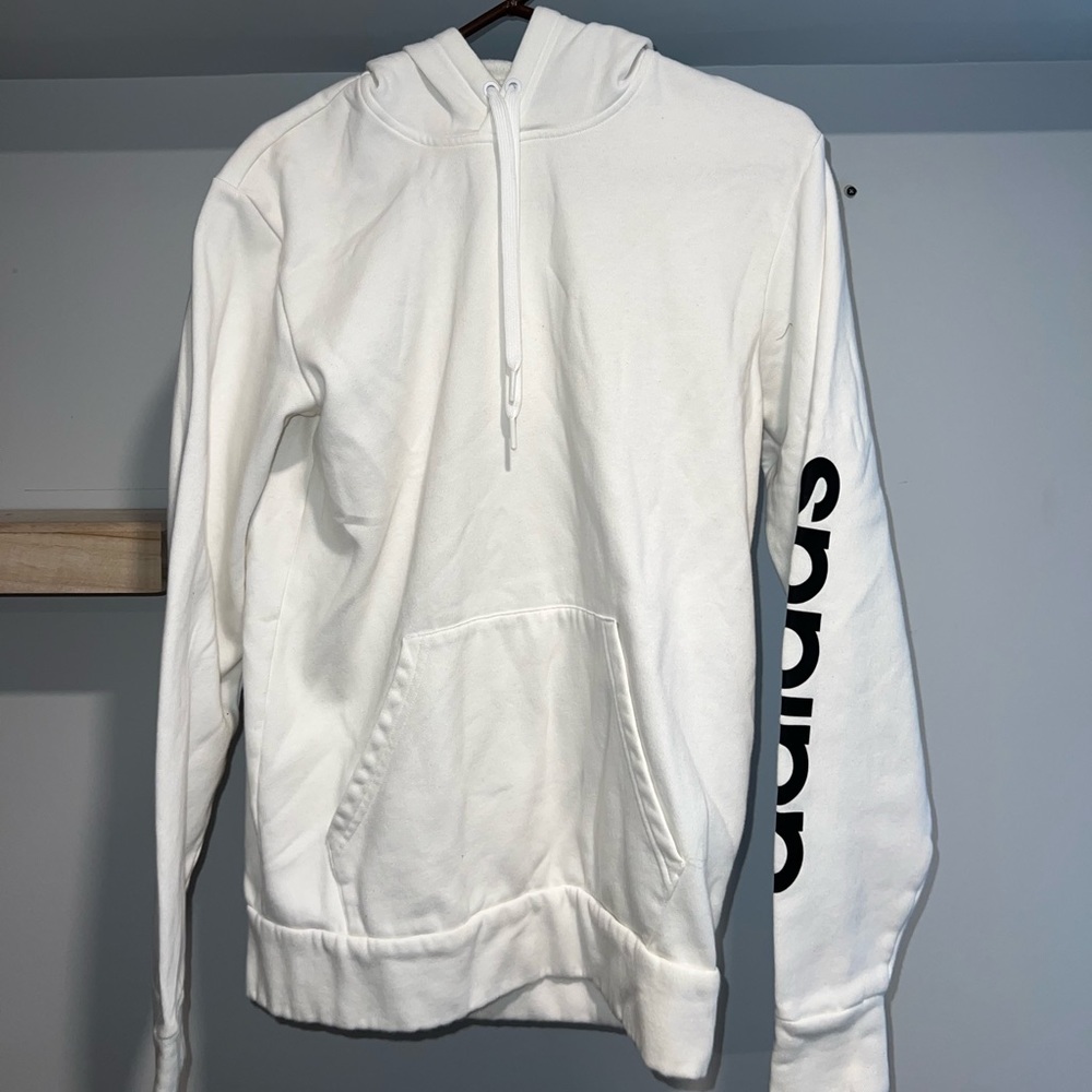 White Adidas hoodie